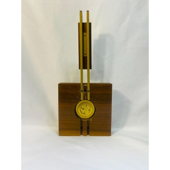 Vintage MCM Taylor Barometer Thermometer Art Deco WORKS - Picture 7 of 11